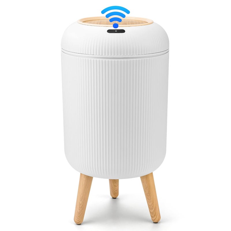 Pukomc Smart Sensor Wastebasket, Convenient and Hygienic Easy to Use, Technology Sensor Waterproof Wastebasket Plastic Trash can for Kitchen, Bathroom, Bedroom, Living Room, Office and Outdoor - Image 1